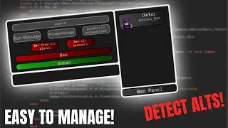 HOW TO MAKE A BAN SYSTEM ON ROBLOX STUDIO (2024 - BAN API) - BAN ALT ACCOUNTS!