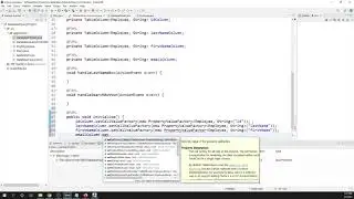 Linking the TableView and ObservableList