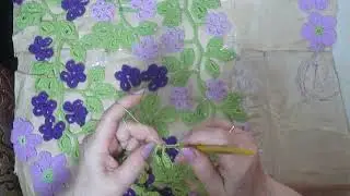 Туника сирень ирландским кружевом #2 (продолжаем)