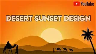 How to design a Sunset desert in Pixel lab || How to make it printable for indoor use || Photoshop