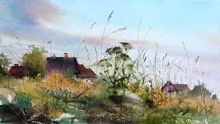 Акварельные пейзажи художника Ильи Ибряева (Ilya Ibryaev)