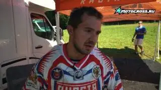 Семён Рогозин после заезда MX2 и MXGP  MXON  Maggiora 2016.