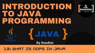 What Is OOPS In Java | Introduction To OOPS In Java | Java Tutorial For Beginner|#13