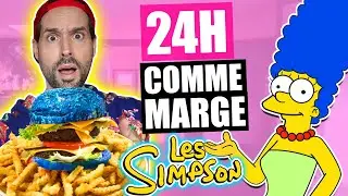 I EAT LIKE MARGE SIMPSON FOR 24 HOURS - HUBY