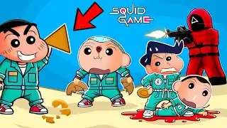 Shinchan Trying To Win Squid Game 2 With Friends 😱 | Shinchan Playing Squid Game | Funny Game 😂