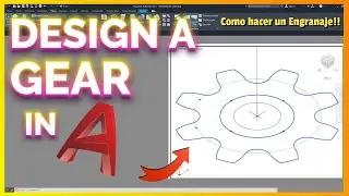 How to Draw a GEAR in AutoCAD in very easy way!