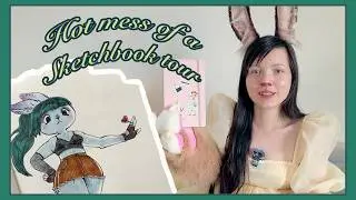 painfully real sketchbook tour - furry, fandom, and 🥵