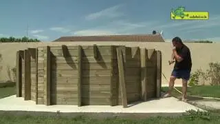 Piscine bois octogonale Ubbink montage