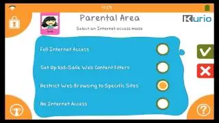Kurio 7: Setting the Internet Security Level