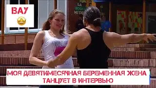 Mi esposa embarazada de 9 meses baila en televisión nacional y casi se viene el bebé