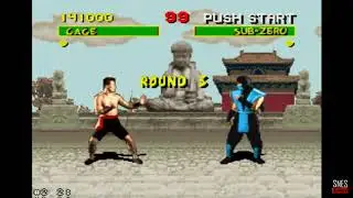 Mortal Kombat 1(snes) - CAGE Vs SUB-ZERO
