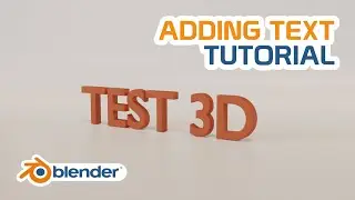 Adding Text  - Tutorial Blender 3D