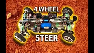 RC Hoverboard Car 4 Wheel Steer outside test - future projects - build update 7