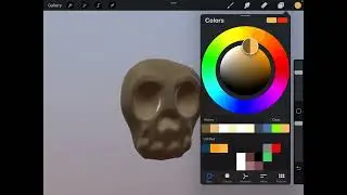 Nomad Sculpt Basic Exporting Model as OBJ into Procreate to Paint