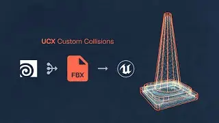 Houdini to UE5 Custom Collision Mesh [Tutorial] | Houdini UCX FBX Export / UE5 Houdini VFX
