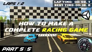 How to make Car Racing Game in Unity3D || Hindi / Urdu || Part 5/5