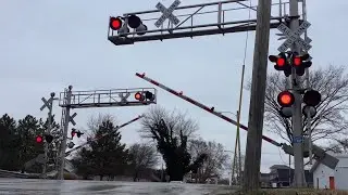 INRD Santa Train - Range Street, Oblong, IL