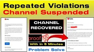 We have removed your channel from youtube