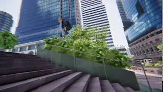 Skater XL Downtown  LA Kickflip Noseblunt Slide