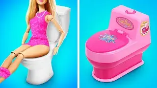 I found a Barbie in toilet 🤢 *Barbie Makeover Ideas, Cool Hacks & Crafts*