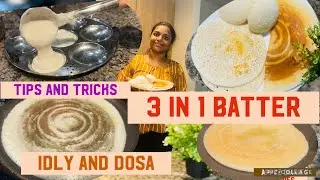💯How to make perfect Idli / Dosa Batter|ദോശ ഇഡ്ലി|Tips&Tricks|Soft Idli,Soft Thattu dosa&Crispy Dosa
