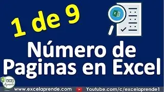 Número de Paginas en Excel  | Excel Aprende