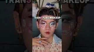 Makeup Inspired by Pride Flags 🩵🤍🩷 TRANS EDITION 🏳️‍⚧️ 