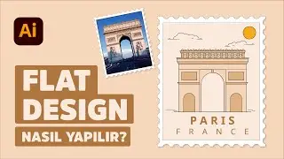 Adobe illustrator Eğitimi | Fotoğraf Üzerinden Düz Tasarım Nasıl Yapılır? (Flat Design)