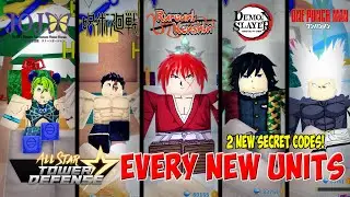 All Star Tower Defense - Every NEW Units Showcase!⭐ 5+ UNITS! (EXCEPT EXCLUSIVE ONES & GRAY DEVIL)
