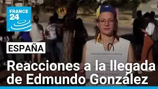 Venezolanos en España reaccionan ante la llegada de Edmundo González como asilado político