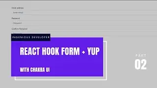 React Hook Form + Yup in Chakra UI #reactjs #form #website #validation #HTML #chakraui #reactform