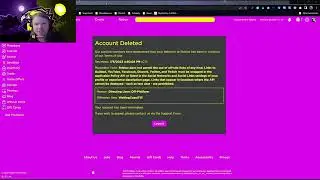 My Roblox account got deleted for my username!!!