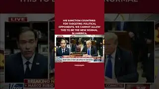 We sanction countries for targeting political opponents. This can't become the new normal in America