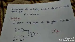 NAND implementation of Boolean function in Tamil
