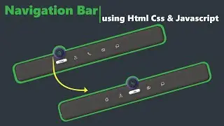 Navigation bar using html css and javascript | magic  navigation menu indicator