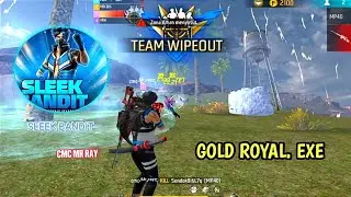 FREE FIRE EXE || KALAHARI. EXE || Gold royal Sleek Bandit