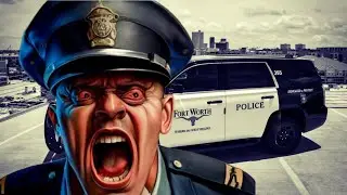 Cop Stops Searching for Missing Person to Harass Camera Man for Jaywalking ~ Cop Owned