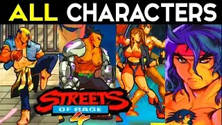Streets of Rage 4 - ALL CHARACTERS Unlocked / ALL STAR MOVES Super Moves