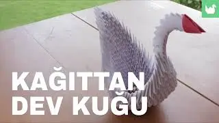 Kolayca origami yapmayı öğrenin- Kağıttan Dev Kuğu Yapımı