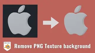 Remove background of transparent PNG in blender | Blender 3D