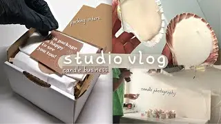 candle studio vlog | order packing, life & business updates, dealing with change, choosing happiness