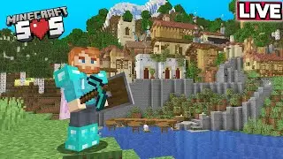 VILLAGE BASE Building on MINECRAFT SOS 1.20 - Hardcore Survival