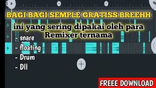 FREE SEMPLE || FL STUDIO MOBILE || SNARE,KENDANG,DRUM,DLL