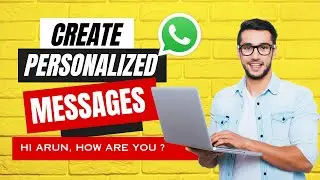 Automated Personalized message with customer name on Whatsapp | WA Mantra | Chatbot