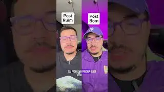 Post ruim = eu, eu, eu / Post bom = você, você, você