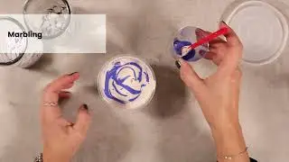 How to cast a round tray with marbling