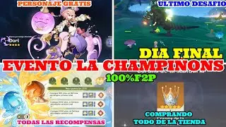 LA CHAMPIÑONS FINAL - OBTENIENDO TODAS LAS RECOMPENSAS Y AL PERSONAJE GRATIS.