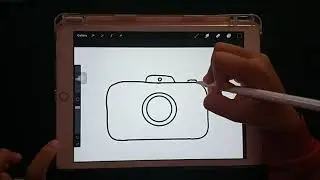 How to draw Camera 📷 in Procreate | easy