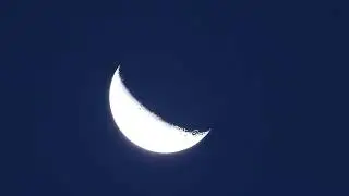 Luna calante del 26 ottobre 2024 ore 07 e 10 del mattino