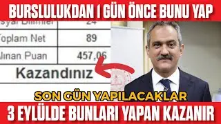 2023 Bursluluk Sınavına Son 1 Gün Bunları Yapmalısın! 3 Eylül'de bursluluk sınavı için ne yapmalısın